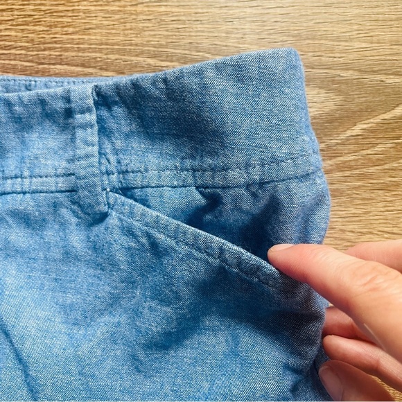 Talbots Perfect Short Blue Chambray 14P 14 Petite - Picture 4 of 7